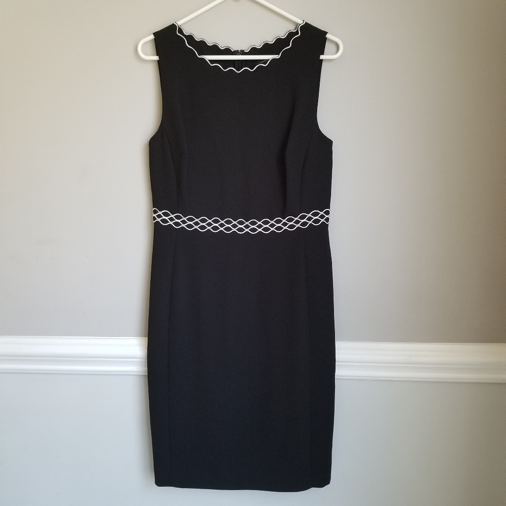Ann Taylor Black Midi Dress